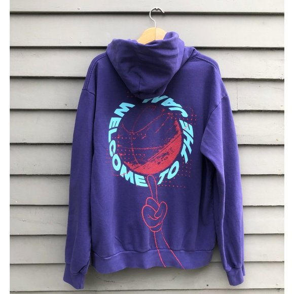 RARE Uninterrupted X Space Jam A New Legacy Purple Hoodie 2021 Medium USA Made - Picture 5 of 11